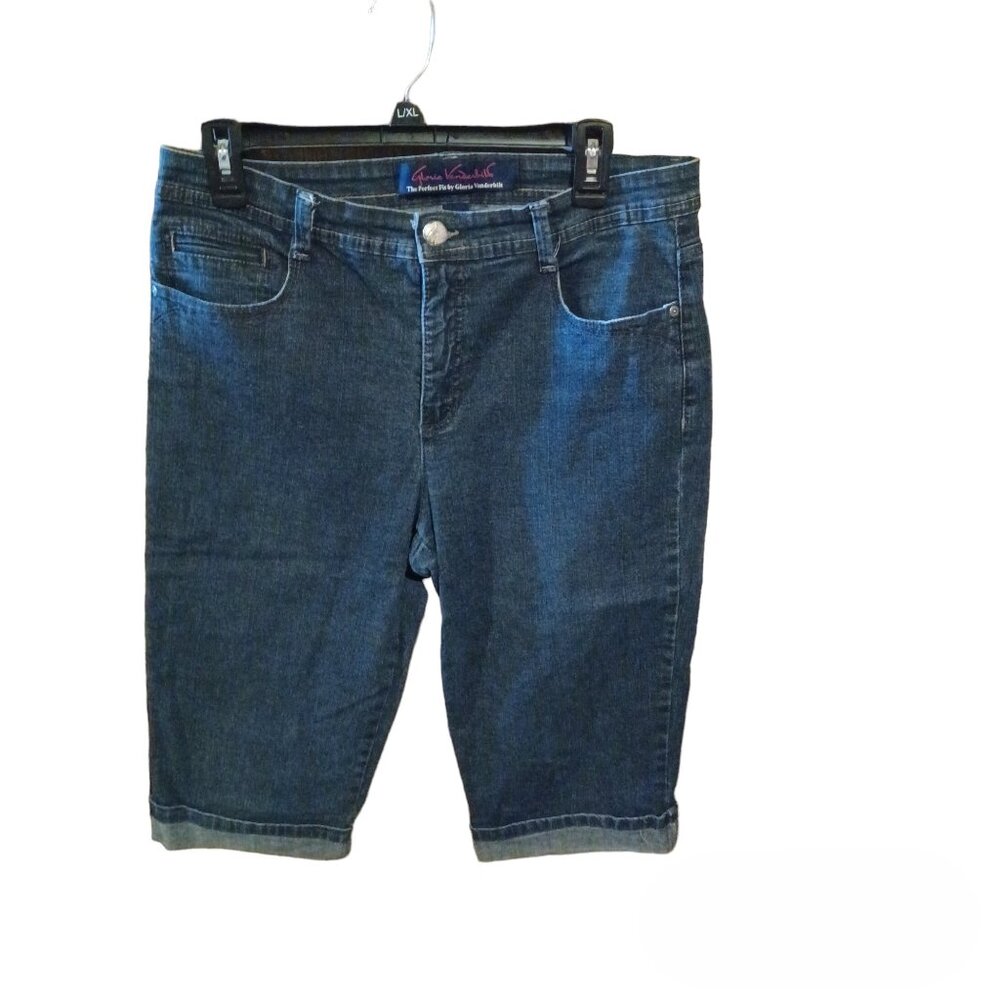 Gloria Vanderbilt Perfect Fit Denim Capris EUC